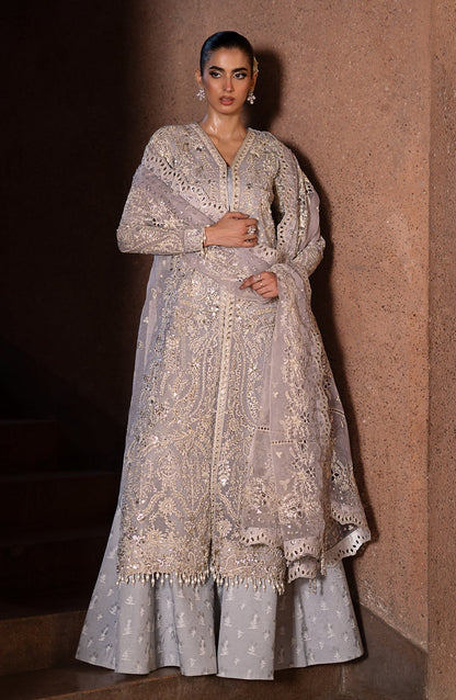 Emaan Adeel | Casabella Wedding Formals | MARINA - Designer Dress with Intricate embroidery and embellishments. Shop elegent wedding dress at Maria Faisal.