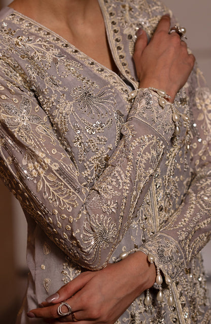 Emaan Adeel | Casabella Wedding Formals | MARINA - Designer Dress with Intricate embroidery and embellishments. Shop elegent wedding dress at Maria Faisal.