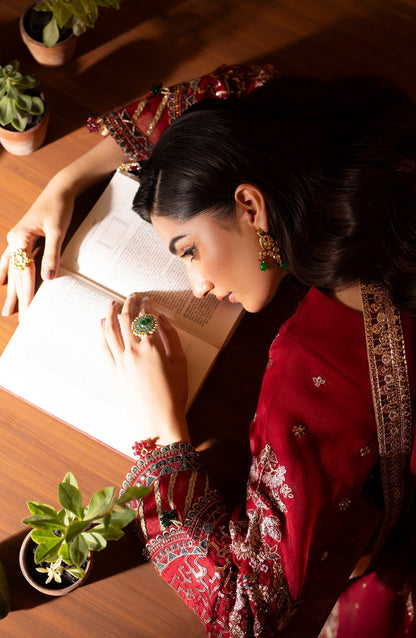 Emaan Adeel | Romansiyyah Luxury Formals 24 | Nashwa - Wedding Dress - Maria Faisal