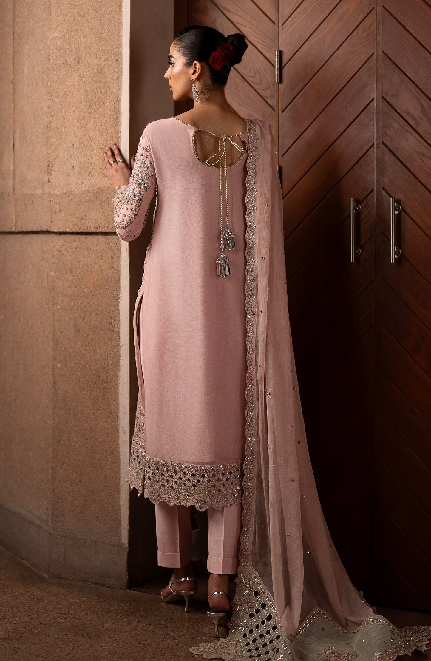 Emaan Adeel | Casabella Wedding Formals | KAYLIN - Designer Dress with Intricate embroidery and embellishments. Shop elegent wedding dress at Maria Faisal.