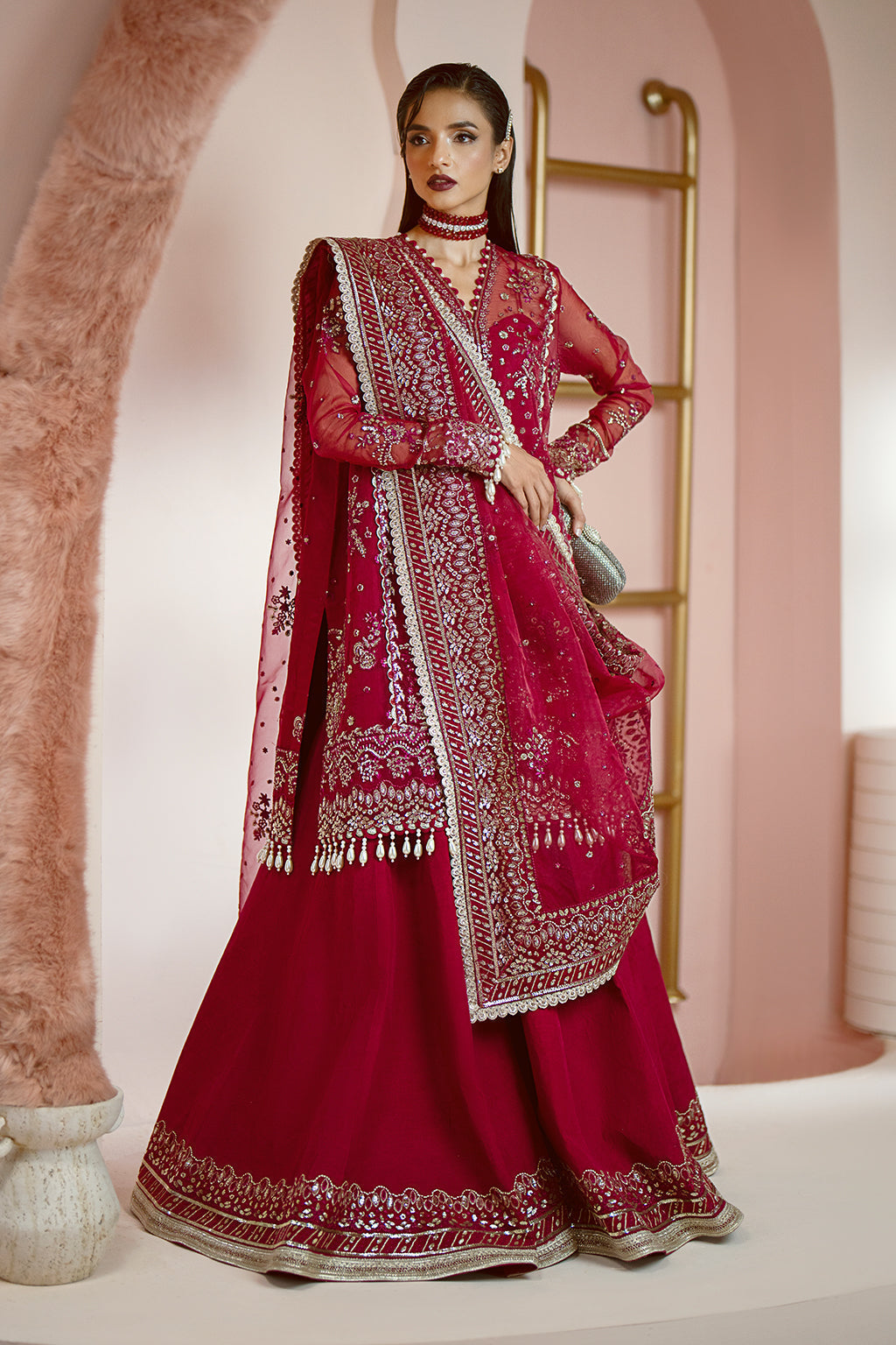 Ayzel | Luminara Wedding Formals | Ruby - Pakistani Dress - Maria Faisal