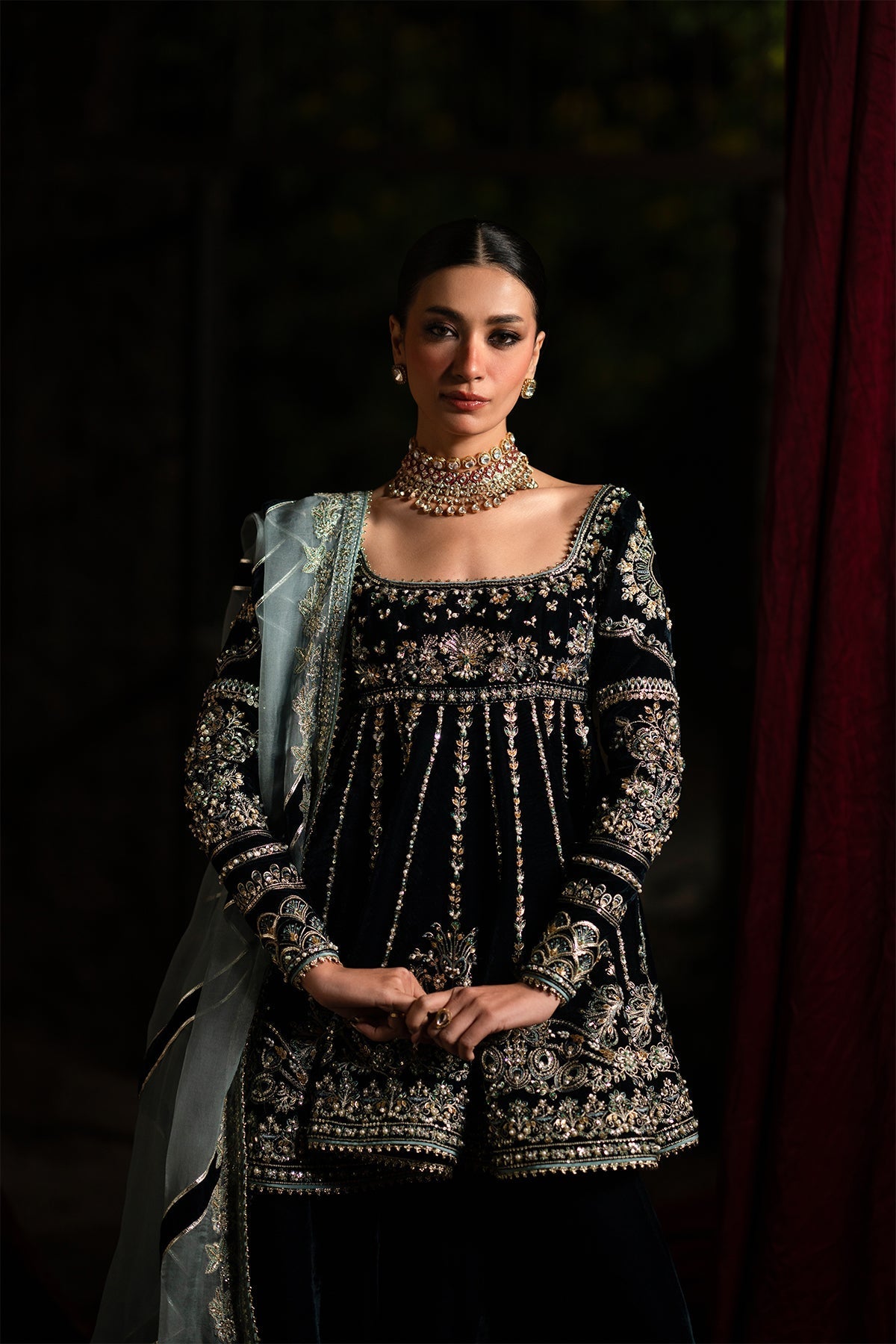 Nyra | Wedding Festive | Lehza - Wedding Dress - available at Maria Faisal in UK and USA.