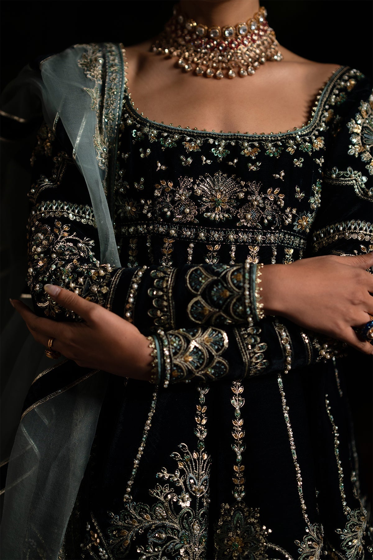 Nyra | Wedding Festive | Lehza - Wedding Dress - available at Maria Faisal in UK and USA.