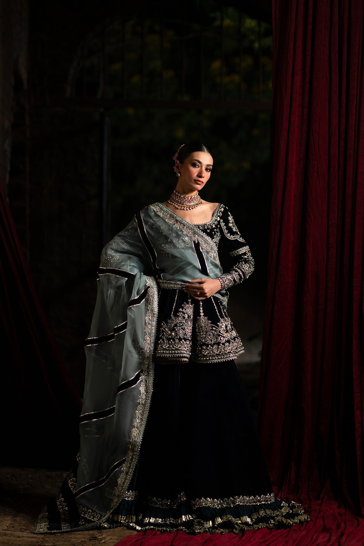 Nyra | Wedding Festive | Lehza - Wedding Dress - available at Maria Faisal in UK and USA.
