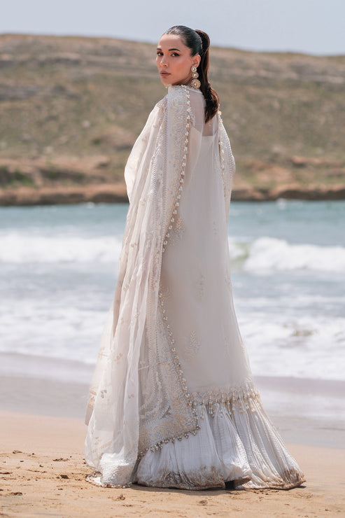 Emaan Adeel | Kamari Reveuse Wedding Formals | NOVA - Designer Dress with Intricate embroidery and embellishments. Shop elegent wedding dress at Maria Faisal.