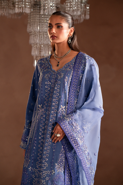 Emaan Adeel | Selene Formals | LUNELLE - Designer Dress with Intricate embroidery and embellishments. Shop elegent wedding dress at Maria Faisal.