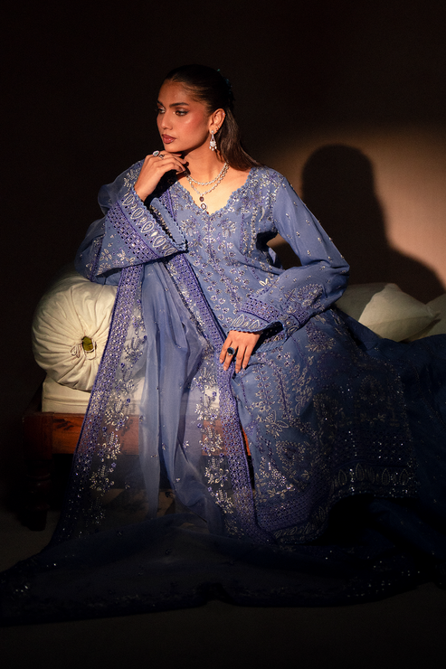 Emaan Adeel | Selene Formals | LUNELLE - Designer Dress with Intricate embroidery and embellishments. Shop elegent wedding dress at Maria Faisal.