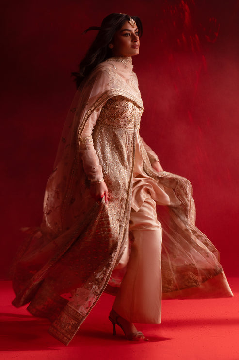 Emaan Adeel | Nooresha Formals 25 | Safira - Designer Dress with Intricate embroidery and embellishments. Shop elegent wedding dress at Maria Faisal.