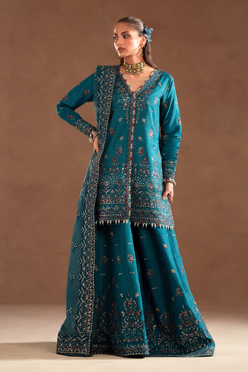 Emaan Adeel | Selene Formals | MIRELLE - Designer Dress with Intricate embroidery and embellishments. Shop elegent wedding dress at Maria Faisal.
