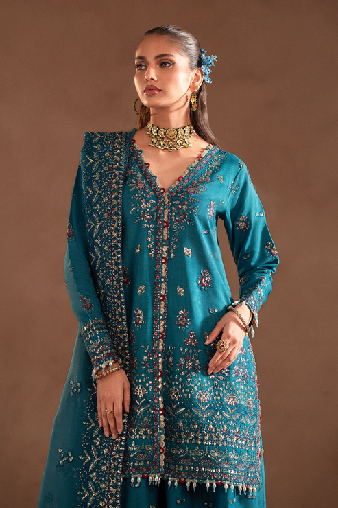 Emaan Adeel | Selene Formals | MIRELLE - Designer Dress with Intricate embroidery and embellishments. Shop elegent wedding dress at Maria Faisal.