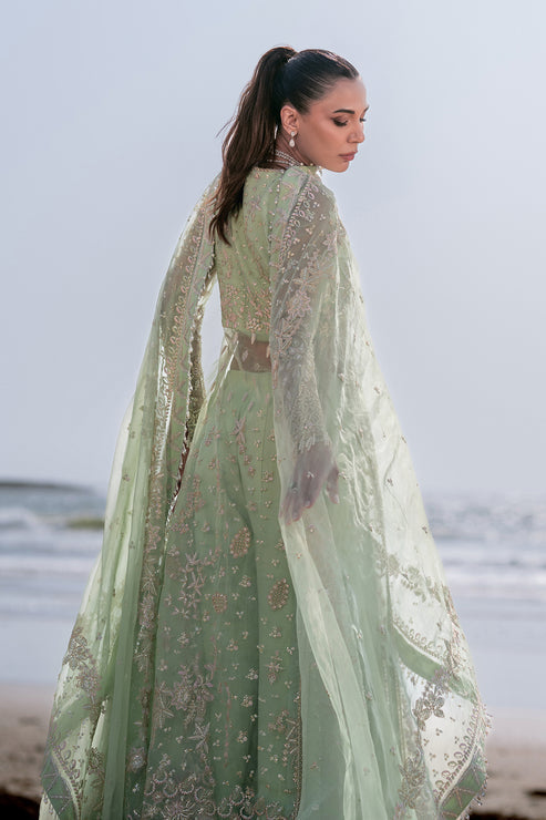 Emaan Adeel | Kamari Reveuse Wedding Formals | NOIR - Designer Dress with Intricate embroidery and embellishments. Shop elegent wedding dress at Maria Faisal.