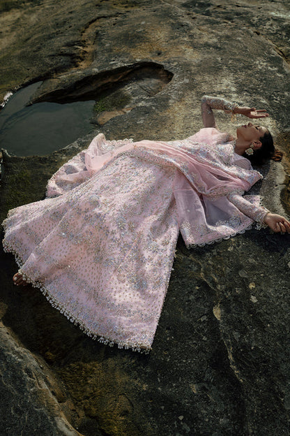 Emaan Adeel | Kamari Reveuse Wedding Formals | AMOUR - Designer Dress with Intricate embroidery and embellishments. Shop elegent wedding dress at Maria Faisal.