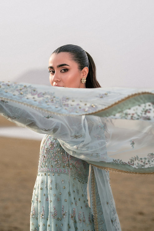 Emaan Adeel | Kamari Reveuse Wedding Formals | LUNYA - Designer Dress with Intricate embroidery and embellishments. Shop elegent wedding dress at Maria Faisal.