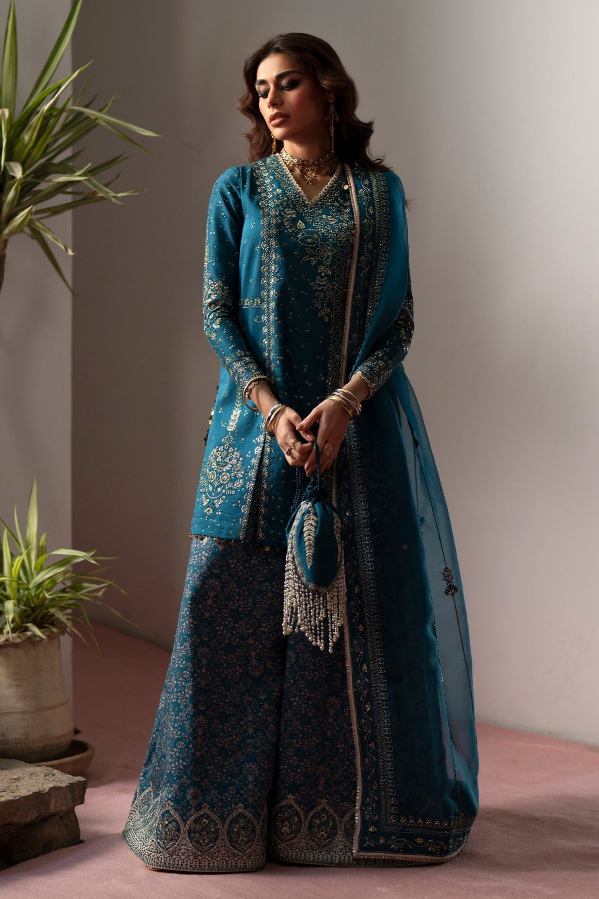 Saad Bin Shahzad | Silk'25 | ESILA - Festive Dress - available at Maria Faisal in UK and USA.