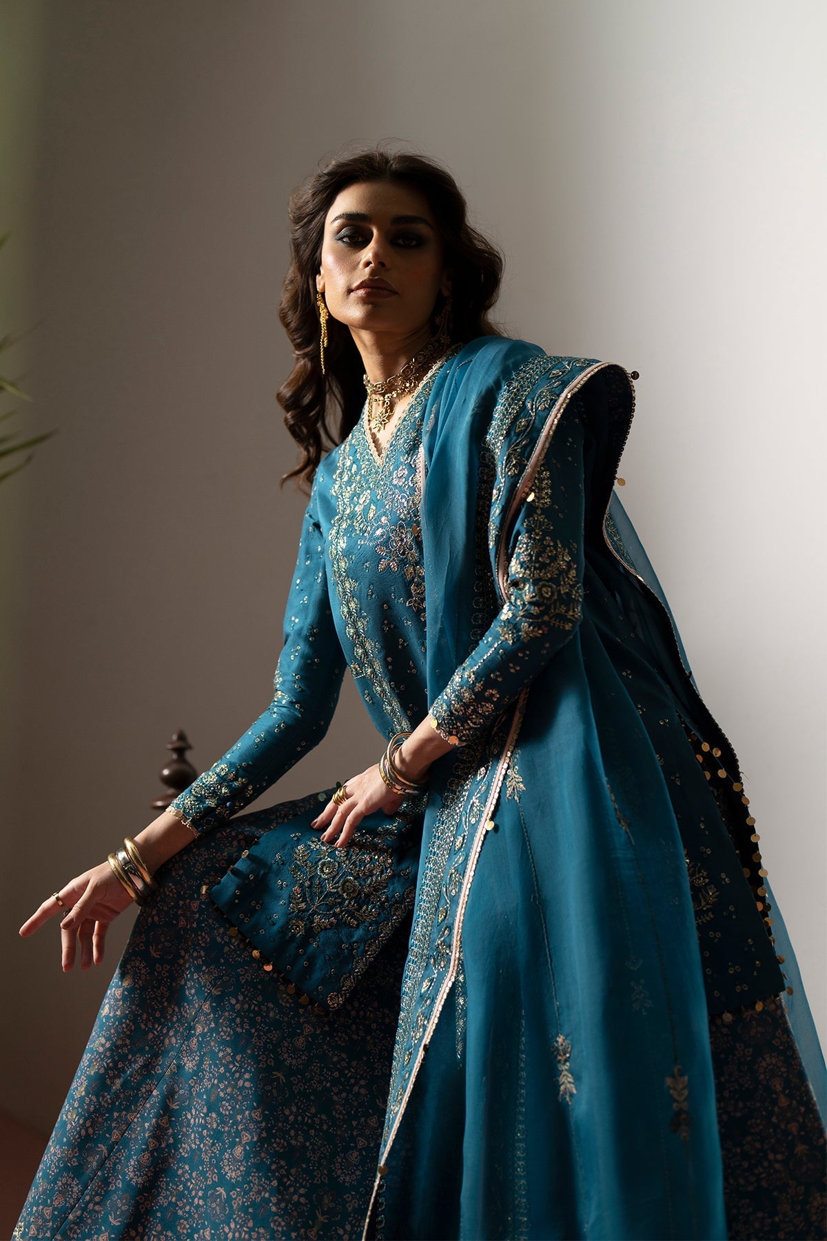 Saad Bin Shahzad | Silk'25 | ESILA - Festive Dress - available at Maria Faisal in UK and USA.