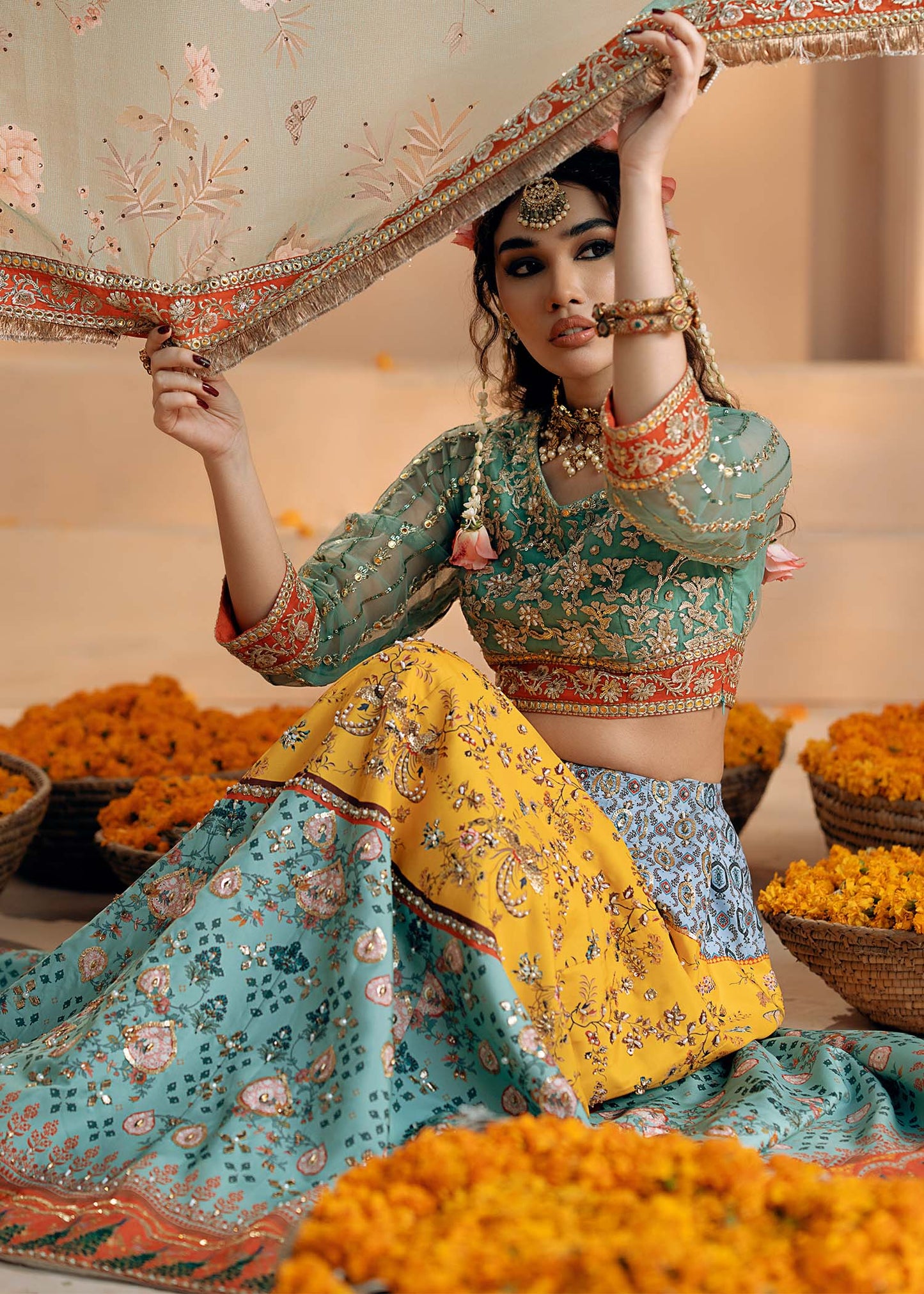 Fozia Khalid | Chamakh Dhamakh Wedding Festivity | Shagun by Maria Faisal - Registered Vendor of : Fozia Khalid - type : Ladies Clothes - 100% original wedding dresses