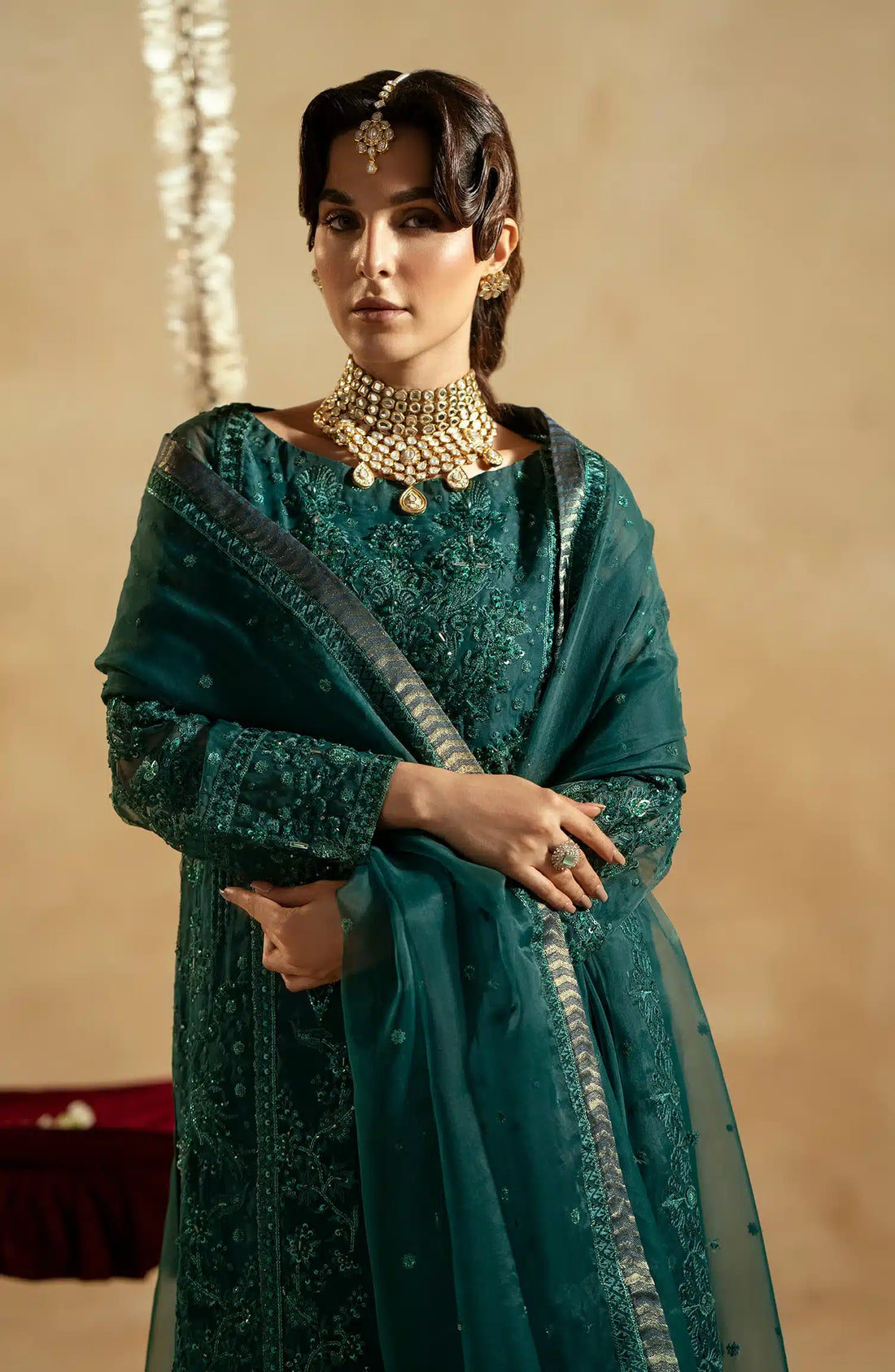 Maryum N Maria | Zamani Beghum Formals 23 | Emerald-(MW23-516)