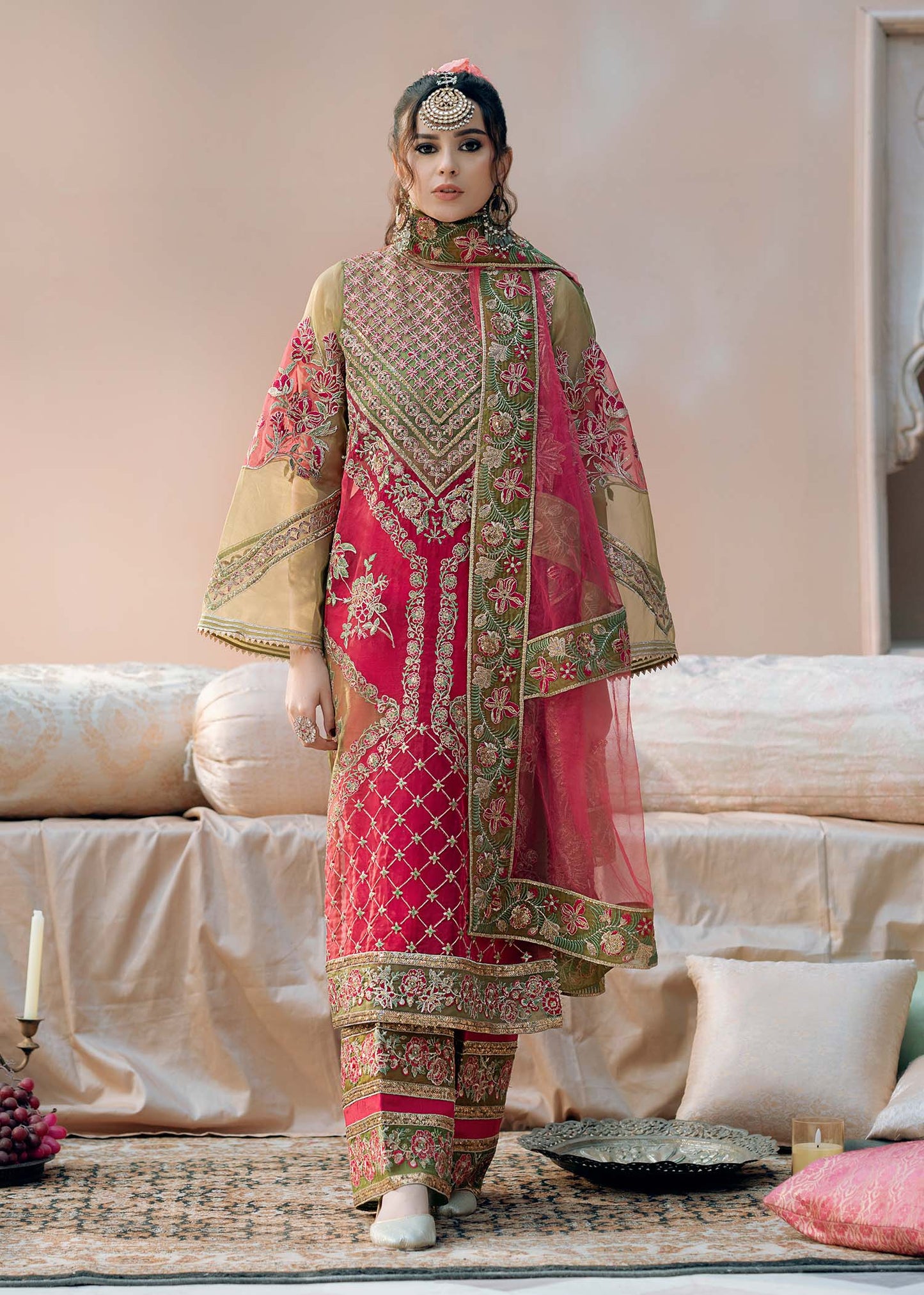 Fozia Khalid | Chamakh Dhamakh Wedding Festivity | Doli by Maria Faisal - Registered Vendor of : Fozia Khalid - type : Ladies Clothes - 100% original wedding dresses