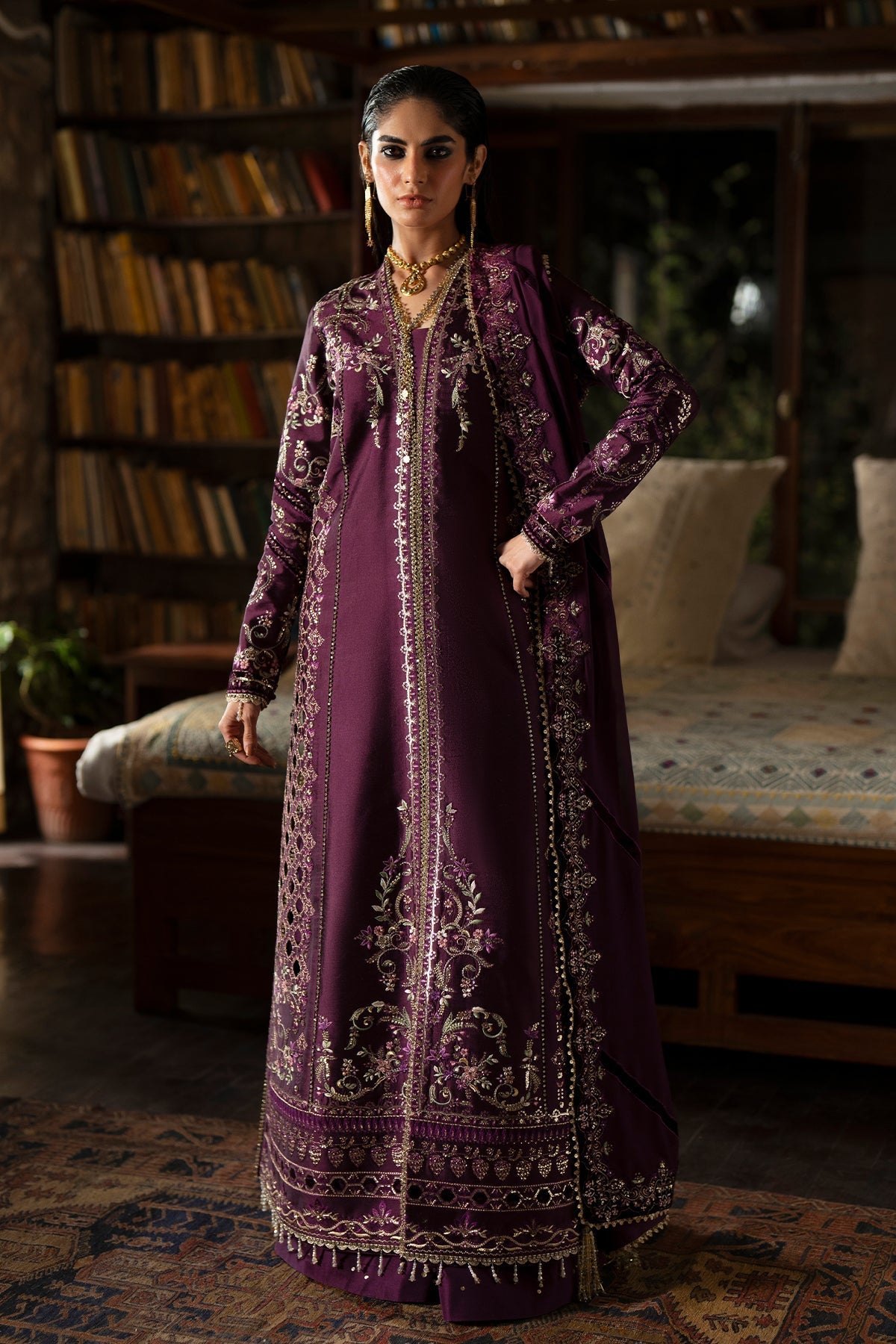 Saad Bin Shahzad | Silk'25 | LAILA - Festive Dress - available at Maria Faisal in UK and USA.