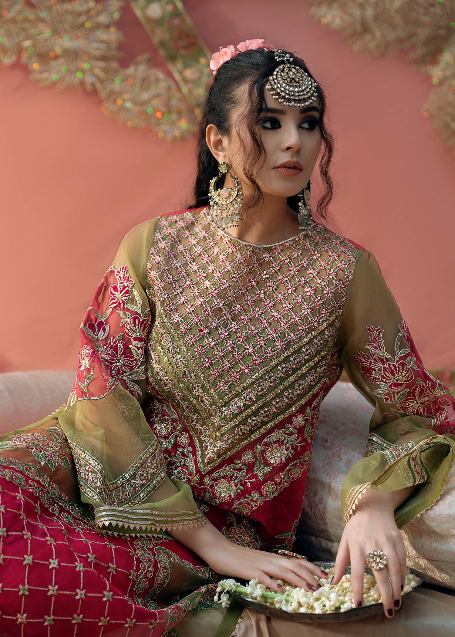 Fozia Khalid | Chamakh Dhamakh Wedding Festivity | Doli by Maria Faisal - Registered Vendor of : Fozia Khalid - type : Ladies Clothes - 100% original wedding dresses