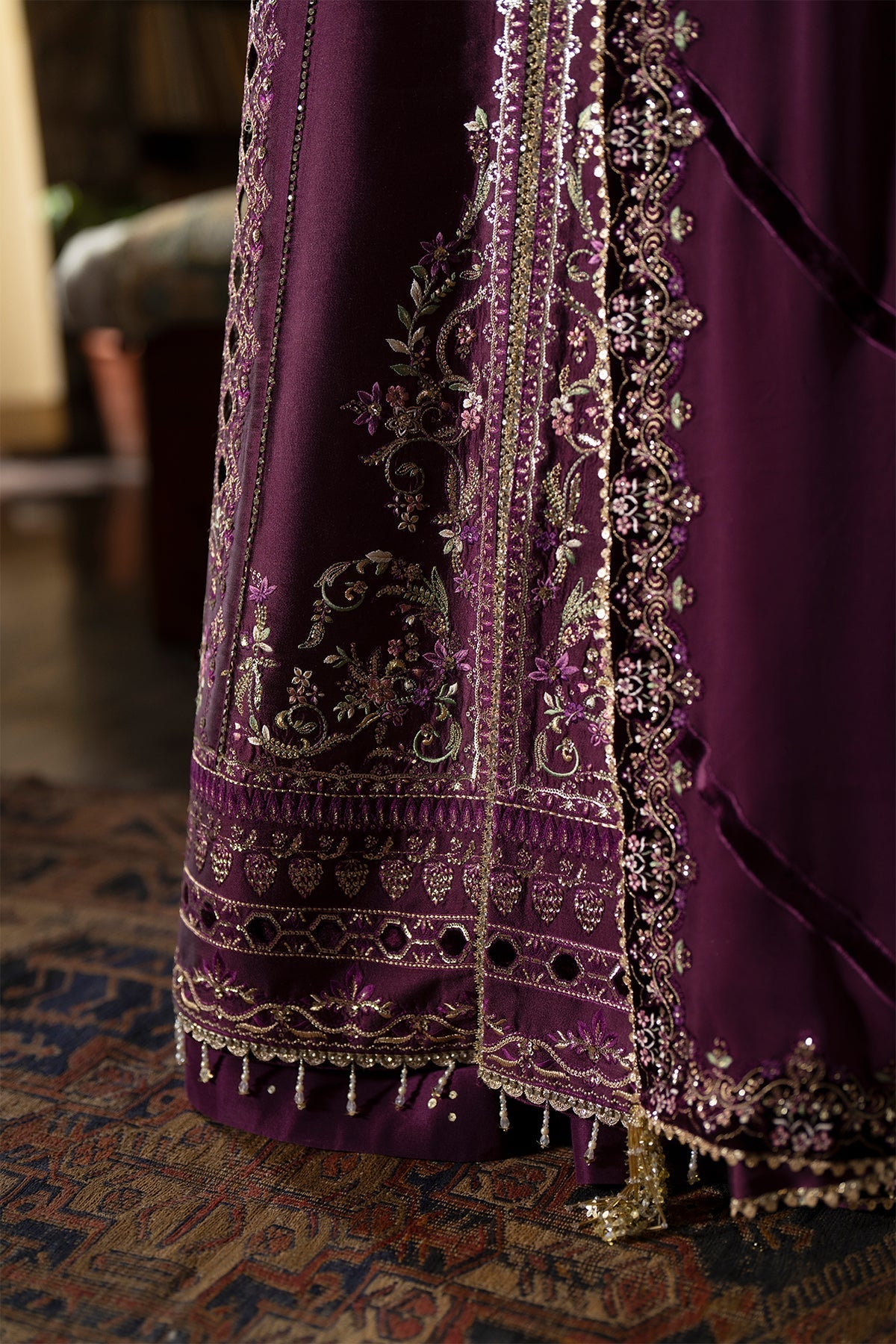 Saad Bin Shahzad | Silk'25 | LAILA - Festive Dress - available at Maria Faisal in UK and USA.