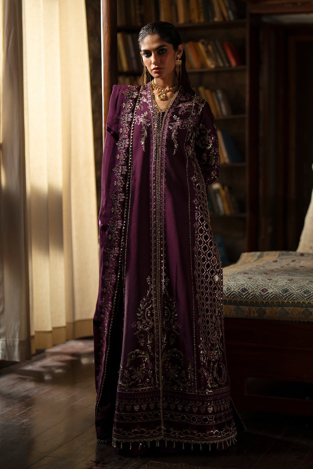 Saad Bin Shahzad | Silk'25 | LAILA - Festive Dress - available at Maria Faisal in UK and USA.