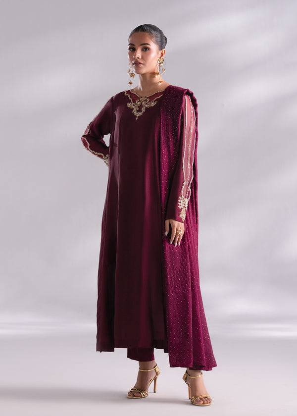 Mehak Yaqoob | Enchante The Luxe Edit | Garnet by Maria Faisal - Registered Vendor of : Mehak Yaqoob - type : Ladies Clothes - 100% original wedding dresses