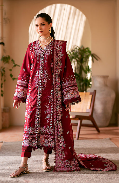 Emaan Adeel | Navaeh Luxury Pret | CERISE