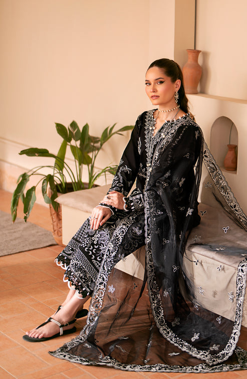 Emaan Adeel | Navaeh Luxury Pret | MIRA - Designer Dress with Intricate embroidery and embellishments. Shop elegent wedding dress at Maria Faisal.