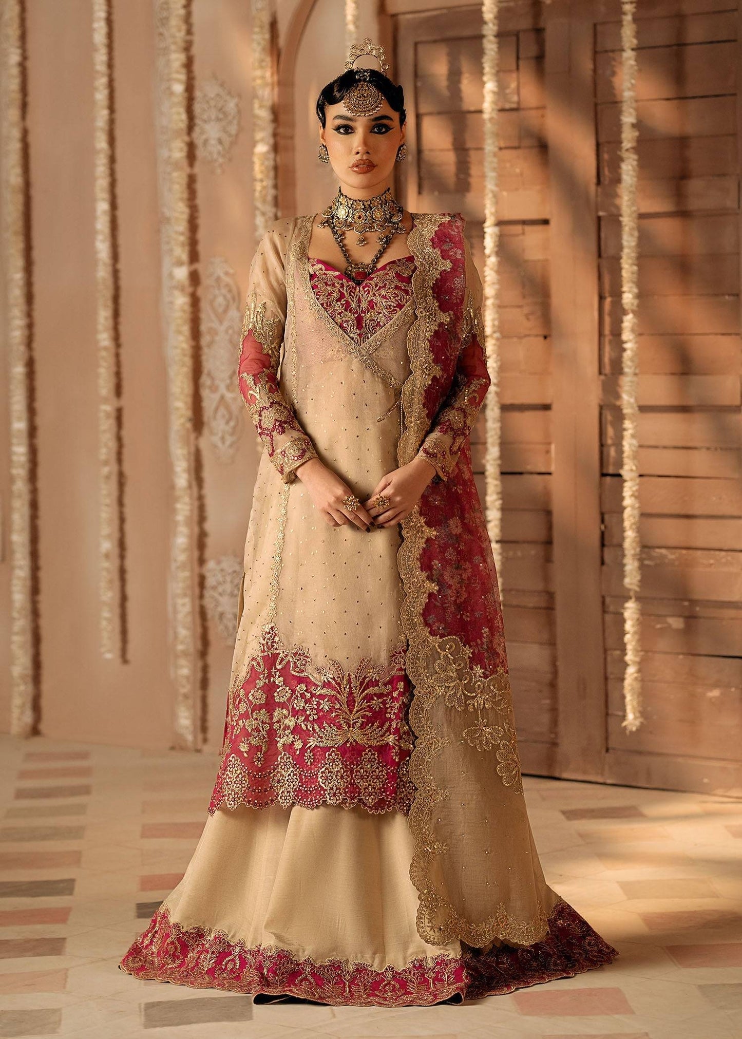 Fozia Khalid | Chamakh Dhamakh Wedding Festivity | Roka by Maria Faisal - Registered Vendor of : Fozia Khalid - type : Ladies Clothes - 100% original wedding dresses