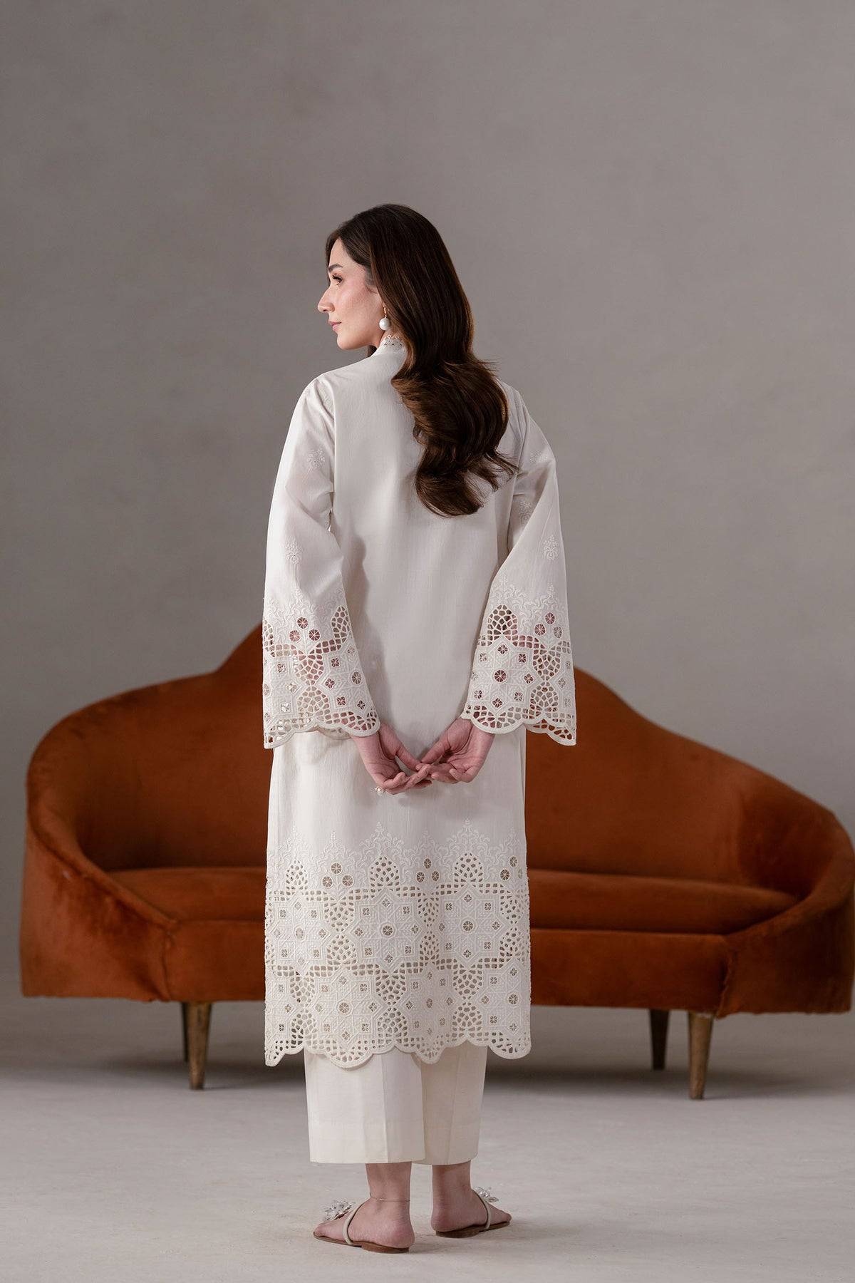 Akbar Aslam | Pret Lawn | Ecru by Maria Faisal - Registered Vendor of : Akbar Aslam - type : Ladies Clothes - 100% original wedding dresses