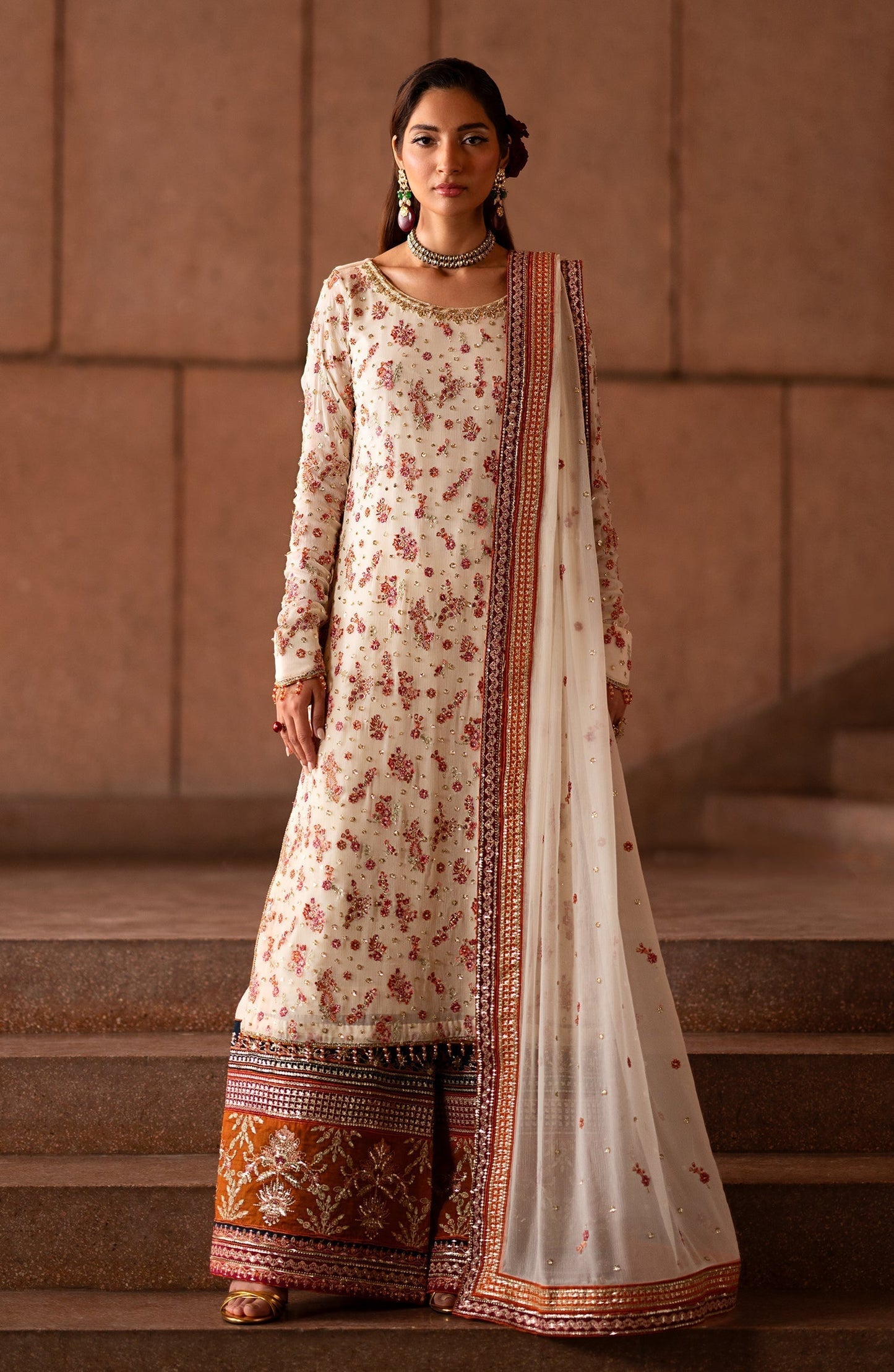 Emaan Adeel | Casabella Wedding Formals | CLOVERA - Designer Dress with Intricate embroidery and embellishments. Shop elegent wedding dress at Maria Faisal.