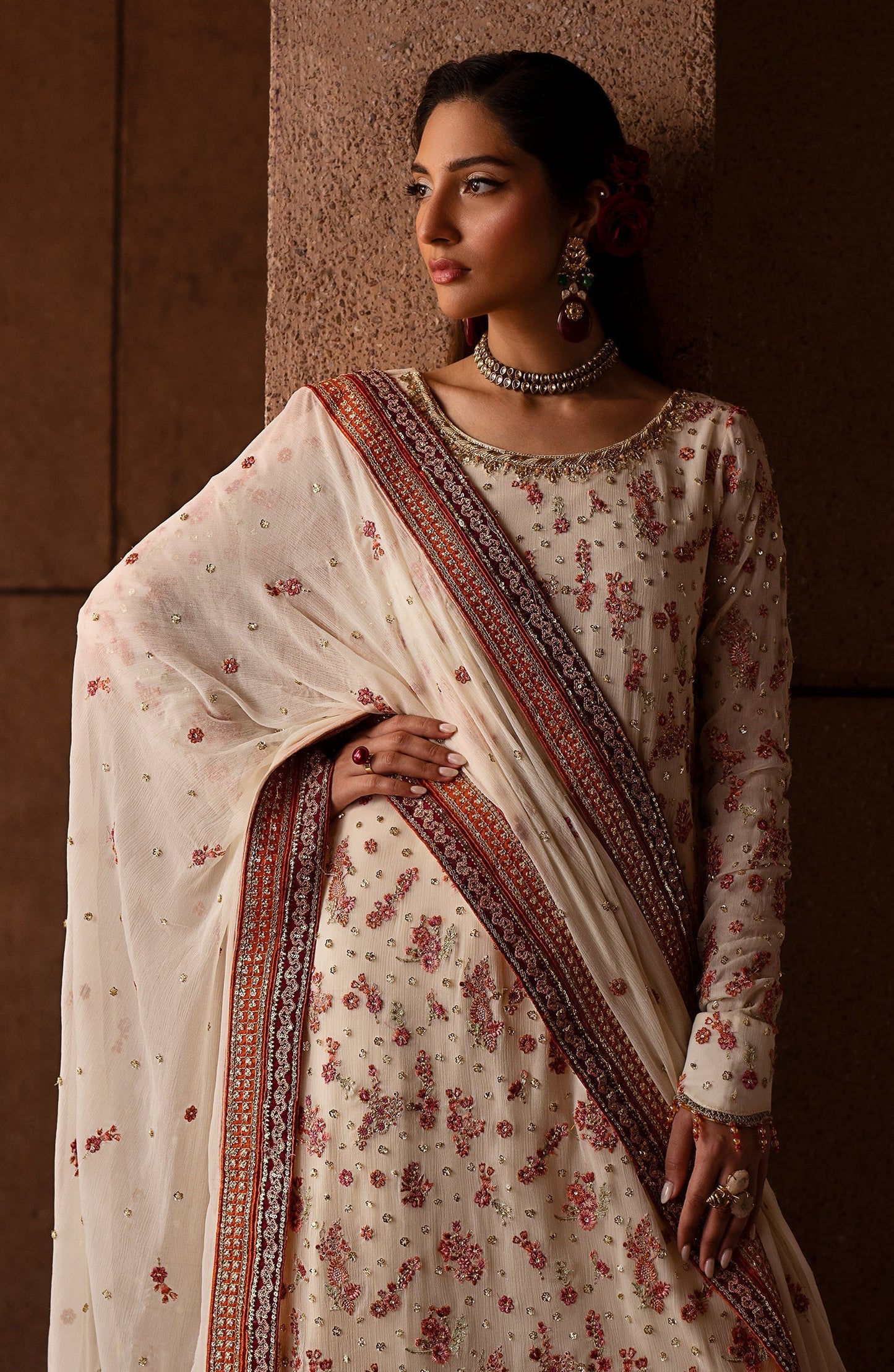 Emaan Adeel | Casabella Wedding Formals | CLOVERA - Designer Dress with Intricate embroidery and embellishments. Shop elegent wedding dress at Maria Faisal.