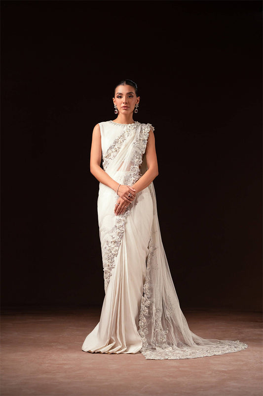 Ayesha and Usman | Celestial Night | Ivory by Maria Faisal - Registered Vendor of : Ayesha and Usman - type : Ladies Clothes - 100% original wedding dresses