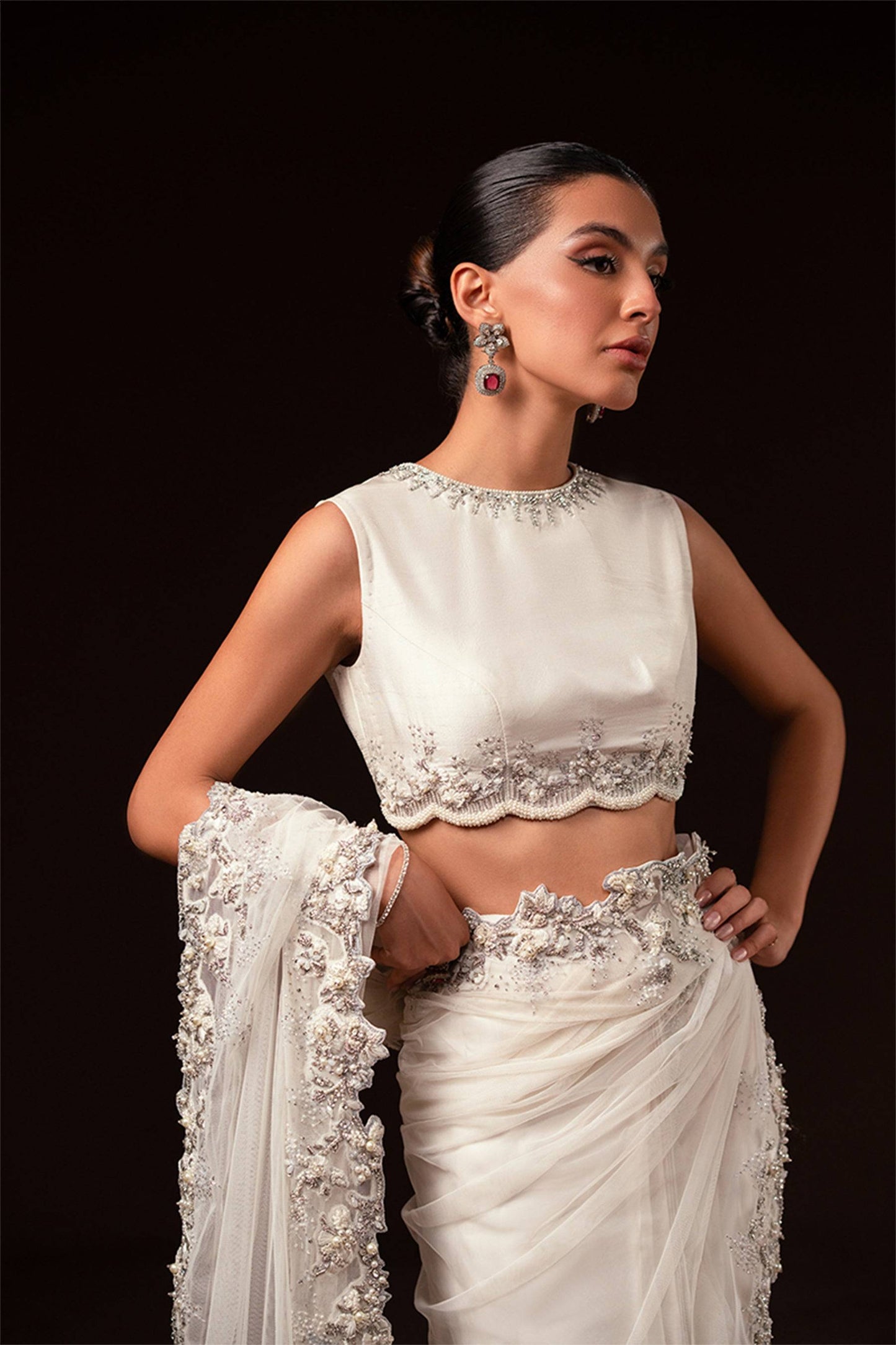 Ayesha and Usman | Celestial Night | Ivory by Maria Faisal - Registered Vendor of : Ayesha and Usman - type : Ladies Clothes - 100% original wedding dresses