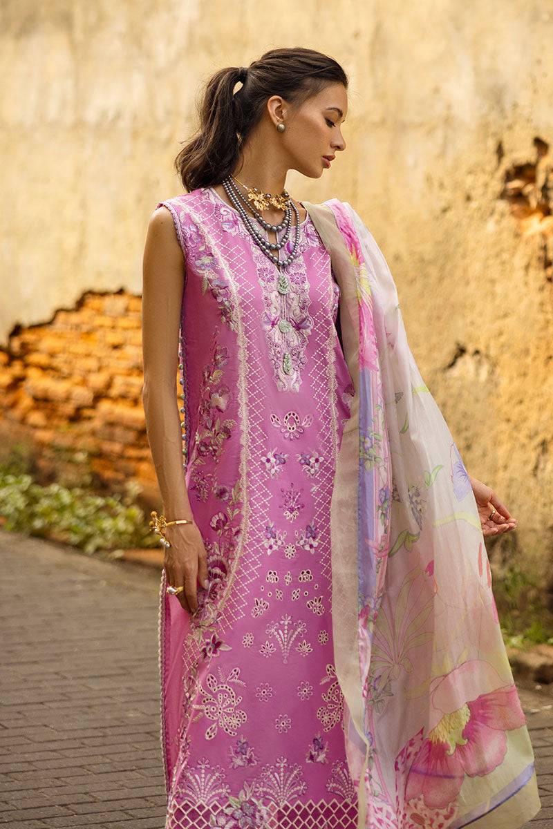 Mushq | Manaram Luxury Lawn 25 | Timeless Wave by Maria Faisal - Registered Vendor of : Mushq - type : Ladies Clothes - 100% original wedding dresses