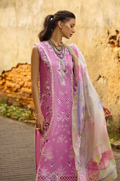 Mushq | Manaram Luxury Lawn 25 | Timeless Wave by Maria Faisal - Registered Vendor of : Mushq - type : Ladies Clothes - 100% original wedding dresses