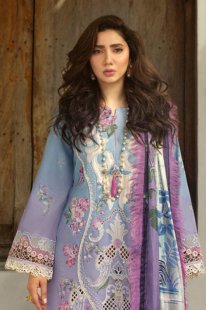 Mushq | Manaram Luxury Lawn 25 | Whispering Melody by Maria Faisal - Registered Vendor of : Mushq - type : Ladies Clothes - 100% original wedding dresses