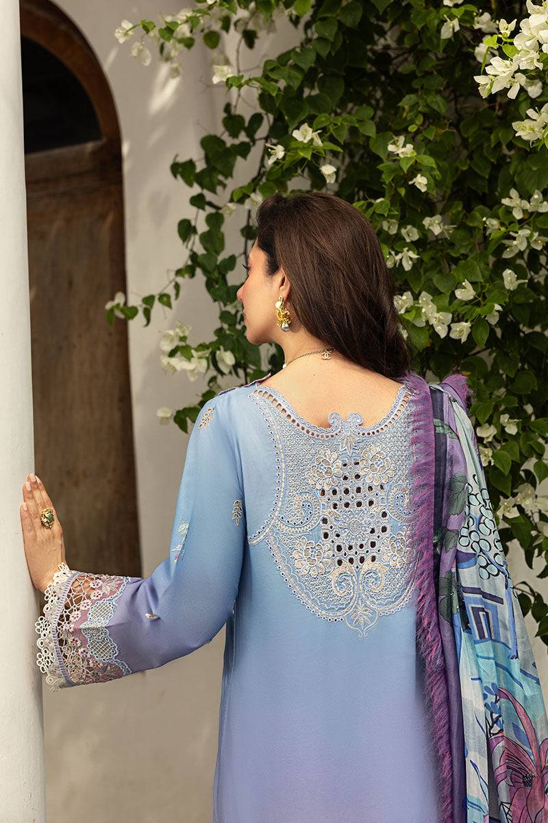 Mushq | Manaram Luxury Lawn 25 | Whispering Melody by Maria Faisal - Registered Vendor of : Mushq - type : Ladies Clothes - 100% original wedding dresses
