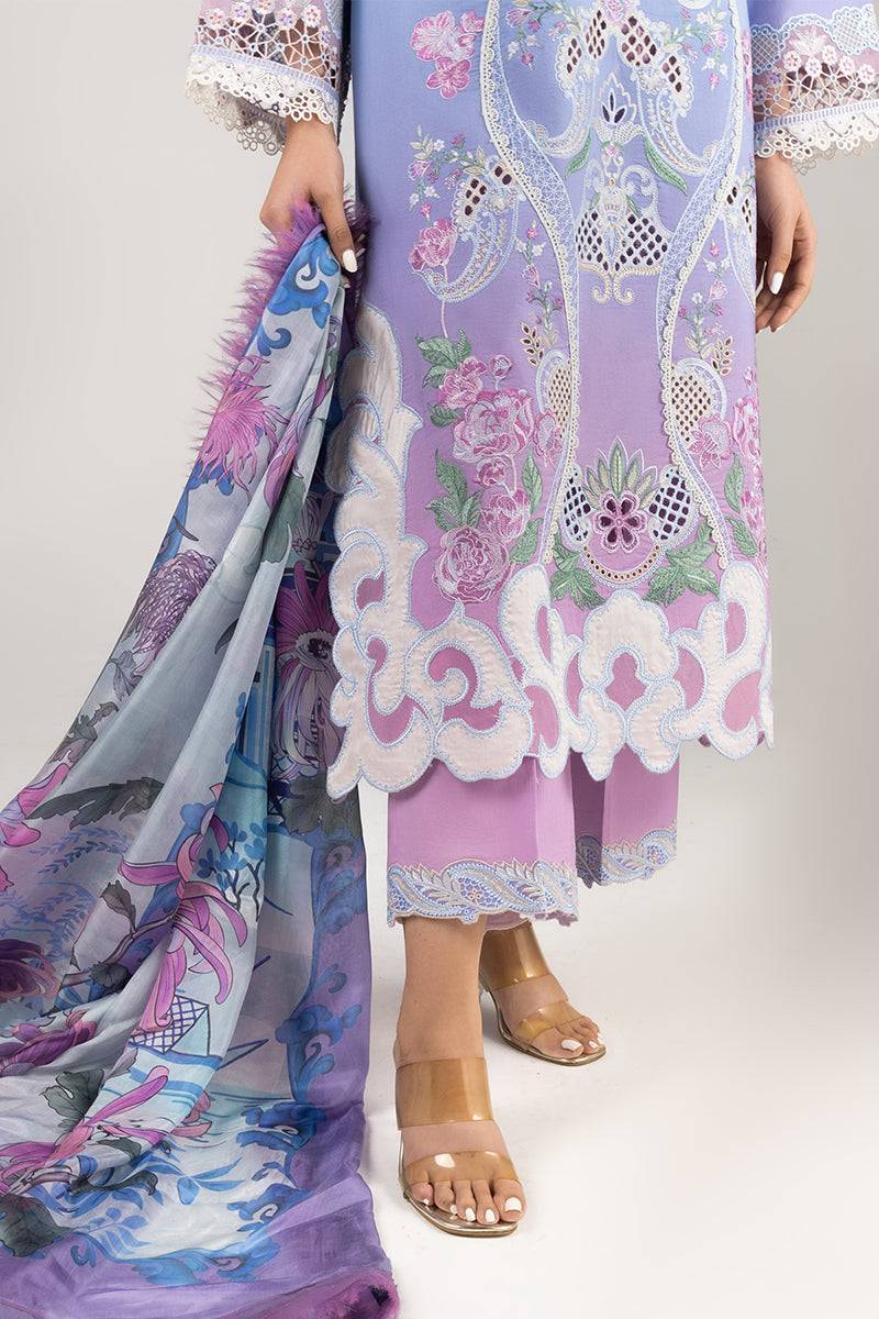 Mushq | Manaram Luxury Lawn 25 | Whispering Melody by Maria Faisal - Registered Vendor of : Mushq - type : Ladies Clothes - 100% original wedding dresses