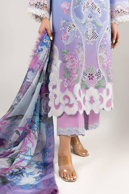 Mushq | Manaram Luxury Lawn 25 | Whispering Melody by Maria Faisal - Registered Vendor of : Mushq - type : Ladies Clothes - 100% original wedding dresses