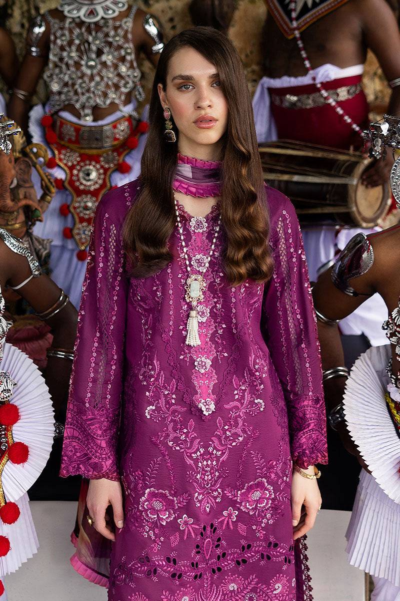 Mushq | Manaram Luxury Lawn 25 | Eternal Beat by Maria Faisal - Registered Vendor of : Mushq - type : Ladies Clothes - 100% original wedding dresses