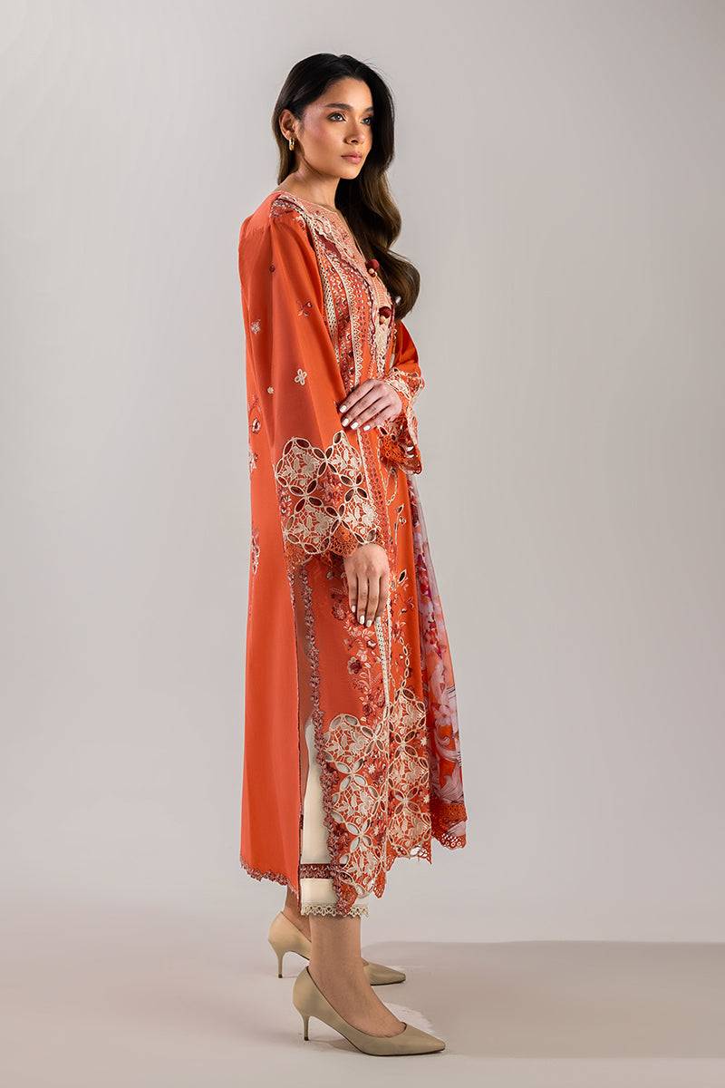 Mushq | Manaram Luxury Lawn 25 | Starry Side by Maria Faisal - Registered Vendor of : Mushq - type : Ladies Clothes - 100% original wedding dresses