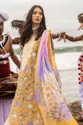 Mushq | Manaram Luxury Lawn 25 | Gold Glow by Maria Faisal - Registered Vendor of : Mushq - type : Ladies Clothes - 100% original wedding dresses