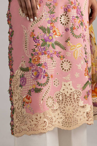 Mushq | Manaram Luxury Lawn 25 | Twinkling Tempos by Maria Faisal - Registered Vendor of : Mushq - type : Ladies Clothes - 100% original wedding dresses