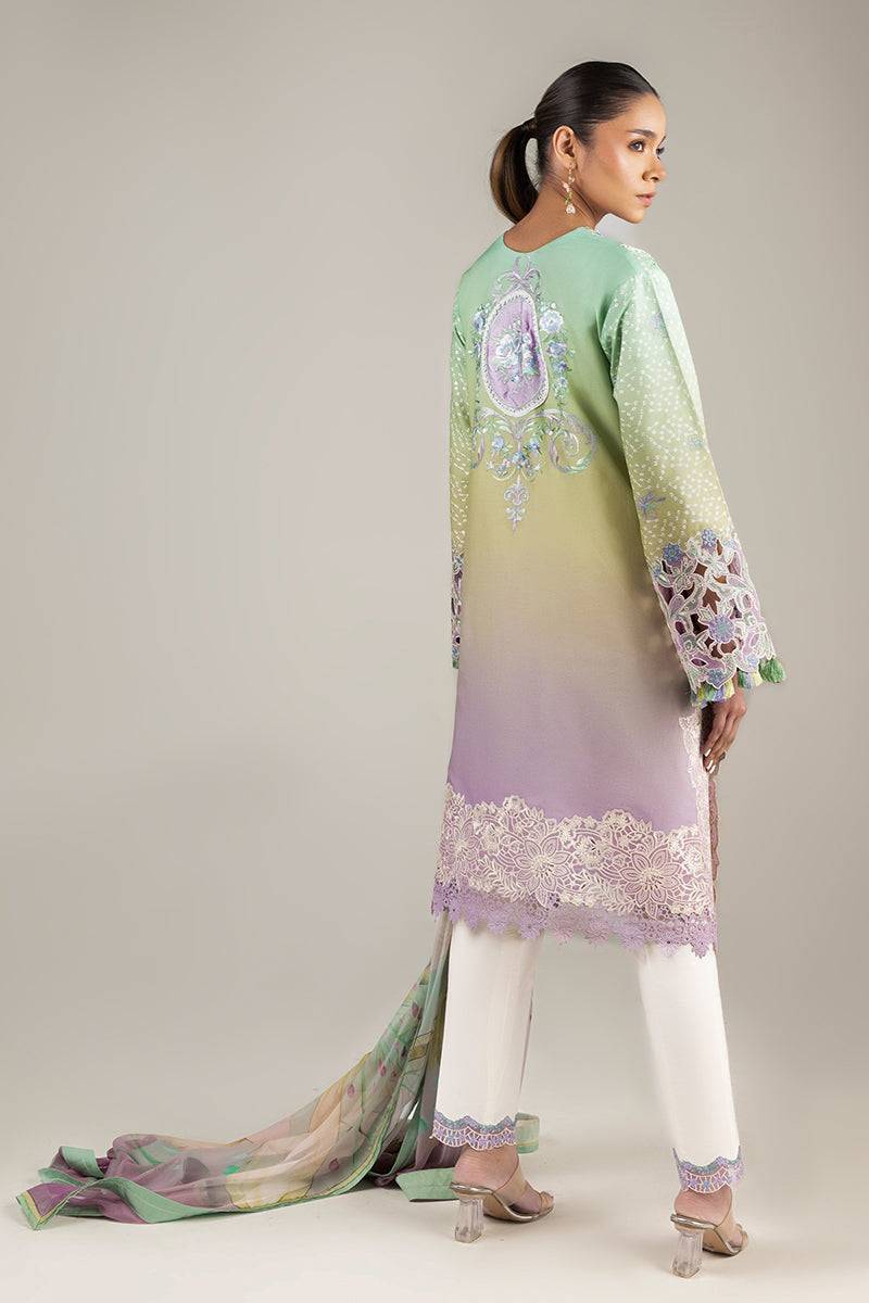 Mushq | Manaram Luxury Lawn 25 | Glittering Grace by Maria Faisal - Registered Vendor of : Mushq - type : Ladies Clothes - 100% original wedding dresses