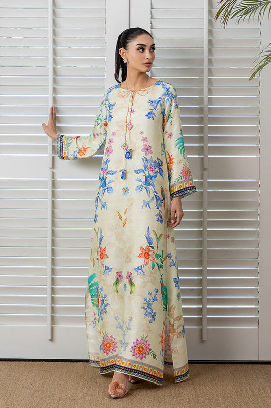 Mina Hassan | Signature Prints | Floral Sundress Kaftan - Ladies Clothes - Maria Faisal