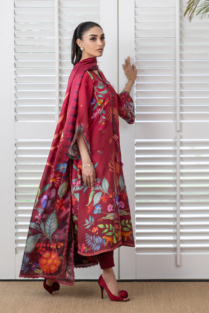 Mina Hasan | Signature Pret | Auric Magenta - Luxury Dress - available at Maria Faisal in UK and USA.