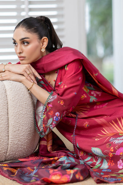 Mina Hasan | Signature Pret | Auric Magenta - Luxury Dress - available at Maria Faisal in UK and USA.