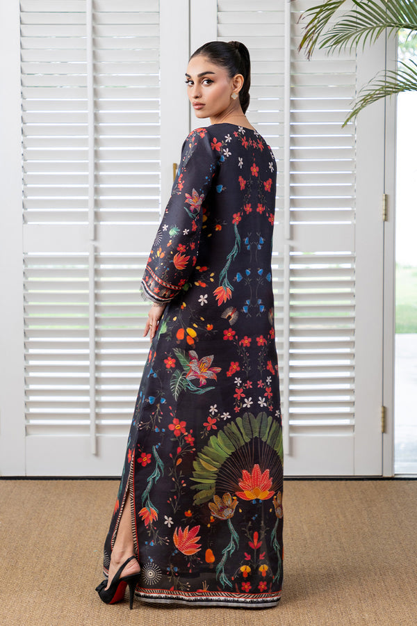 Mina Hassan | Signature Prints | Midnight Chic Kaftan - Ladies Clothes - Maria Faisal